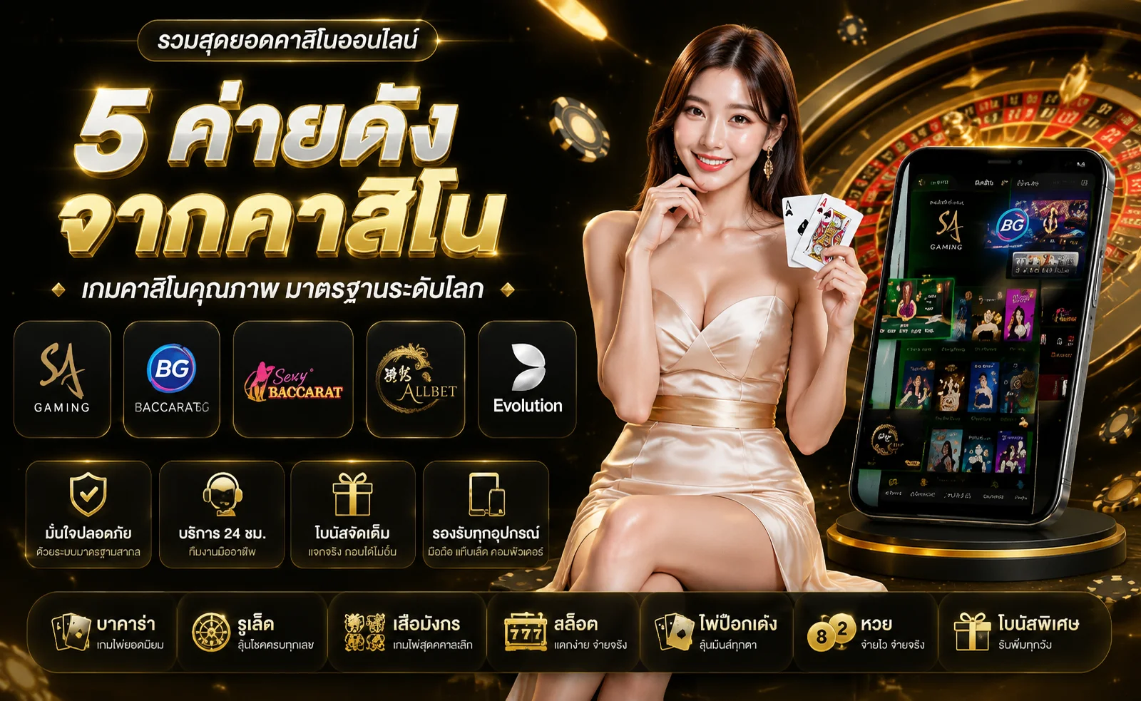 คาสิโนออนไลน์ BETFLIK5K บาคาร่าถ่ายทอดสด